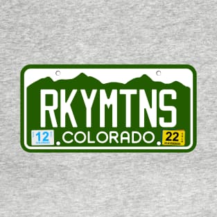 Colorado License Plate - Rocky Mountains T-Shirt